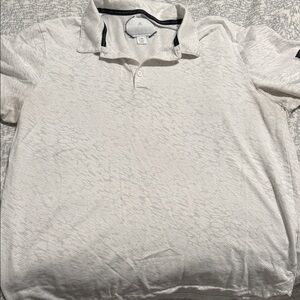 Adidas Men's Textured White Polo Shirt